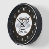 Horloge temps de barre de café mignon (Angle)