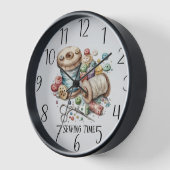 Horloge temps de couture mignon ajouter du texte (Angle)
