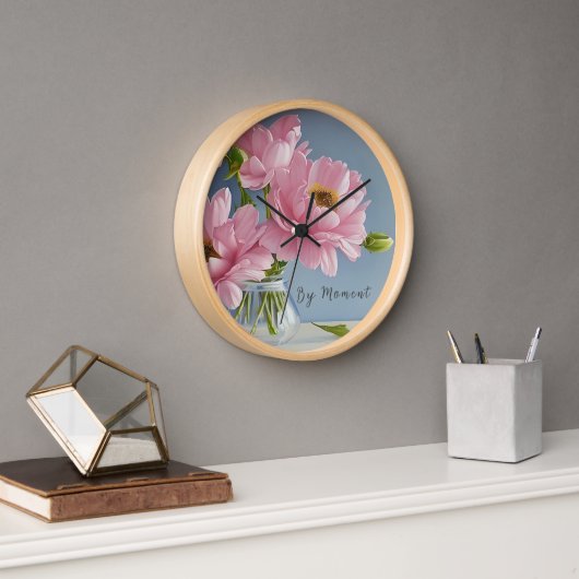 Horloge Temps de floraison - Un Wallclock floral pour écla (Bureau)
