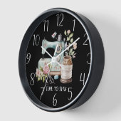 Horloge temps mignon couture ajouter du texte (Angle)