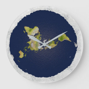 Horloge Terre plate