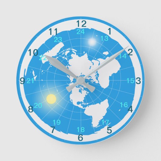 Horloge Terre plate (Recto)