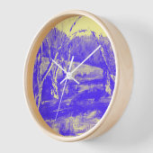 Horloge Terres pourpres Ciel jaune (Angle)