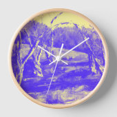 Horloge Terres pourpres Ciel jaune (Recto)