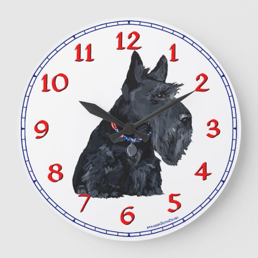 Horloge Terrier Écossais (Recto)