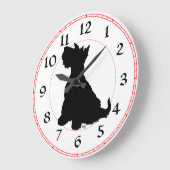 Horloge Terrier Écossais (Angle)