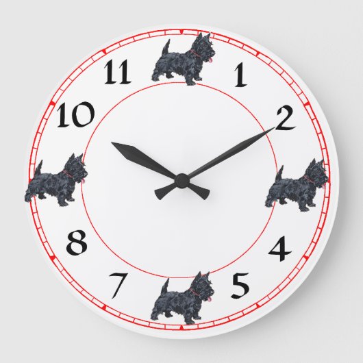 Horloge Terrier Écossais (Recto)