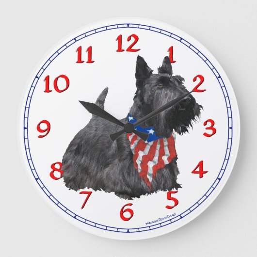 Horloge Terrier Écossais (Recto)