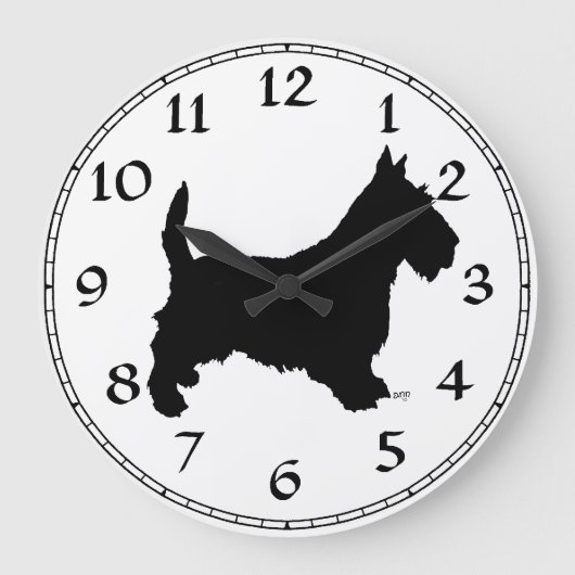 Horloge Terrier Écossais (Recto)
