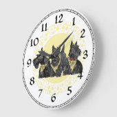 Horloge Terrier Écossais (Angle)