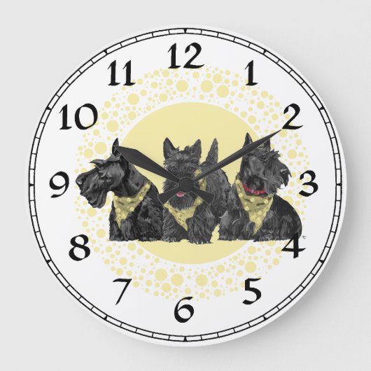 Horloge Terrier Écossais (Recto)