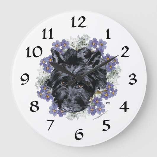Horloge Terrier Écossais (Recto)