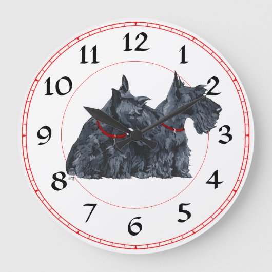 Horloge Terrier Écossais (Recto)