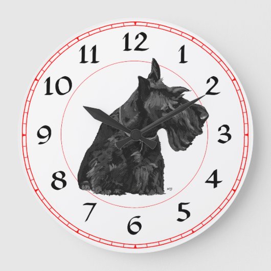 Horloge Terrier Écossais (Recto)