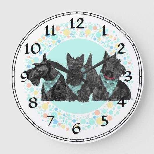 Horloge Terrier Écossais (Recto)