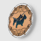 Horloge Terrier Écossais (Angle)