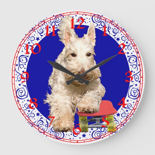 Horloge Terrier Écossais (Recto)