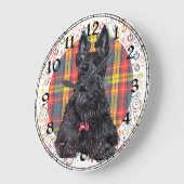 Horloge Terrier Écossais (Angle)