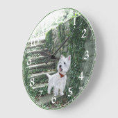 Horloge Terrier West Highland Blanc (Angle)