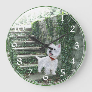 Horloge Terrier West Highland Blanc
