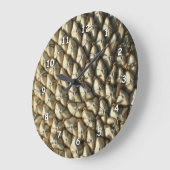 Horloge - Tête de tournesol séchée (Angle)