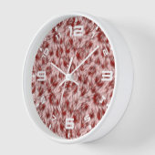 Horloge Texture de fourrure Brown Abstraite-24602 (Angle)