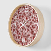 Horloge Texture de fourrure Brown Abstraite-24602 (Angle)