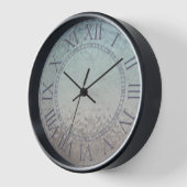 Horloge Texture de verre chiffres romains (Angle)