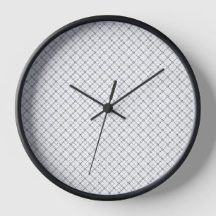 Horloge Texture Géométrique Monochrome Aspect Diamant Sa