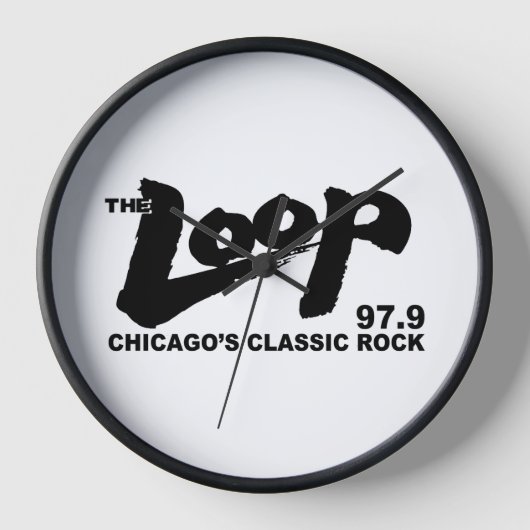 Horloge The Loop 97.9 FM Chicago's Rock Classique (Recto)