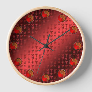 Horloge Tigre de Bois