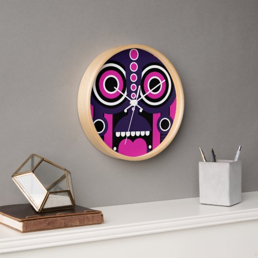 Horloge Tiki mask (Bureau)