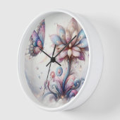Horloge Timepiece de papillon tranquille (Angle)