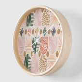 Horloge Tissus de moisissure tribaux des Caraïbes : Boho v (Angle)