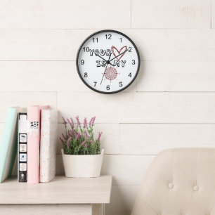 Horloge Ton coeur est mon boussole