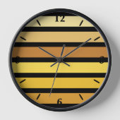 Horloge Tons Jaune Doré Sur Noir (Recto)
