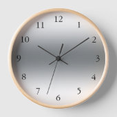 Horloge Tons modernes d'argent tendance (Recto)