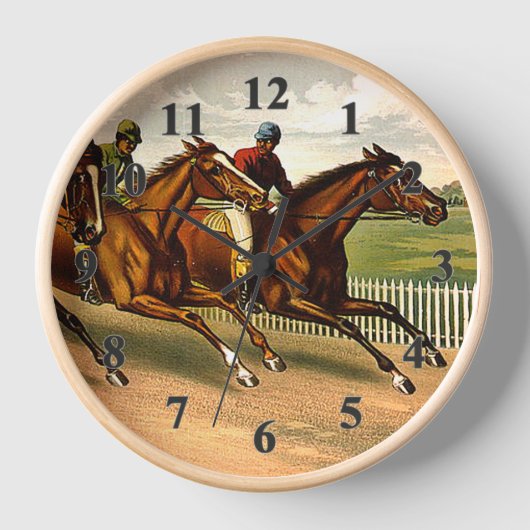 Horloge TOP Horse Racing est ma vie (Recto)