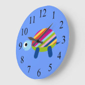 Horloge Tortue Enfants Colorée (Angle)