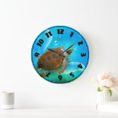 Horloge Tortue Nageante (Maison)