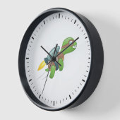 Horloge Tortue volante avec un Jetpack (Angle)