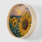 Horloge tournesol (Angle)