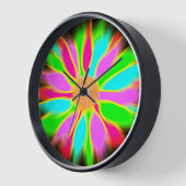 Horloge Tournesol néon (Angle)