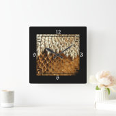 Horloge - Tournesol séché dans le cadre (Maison)