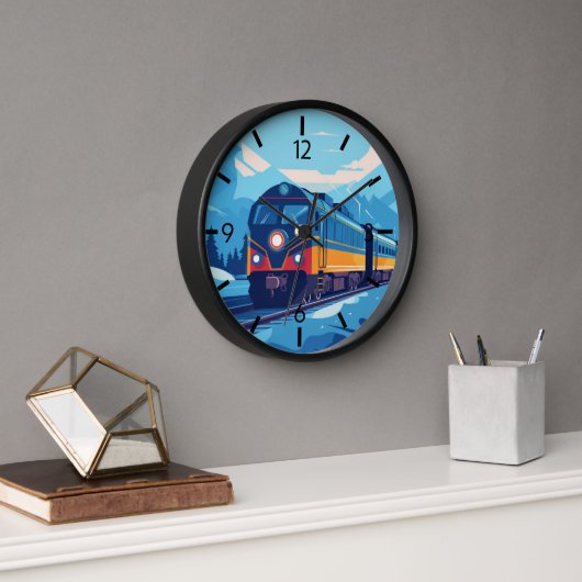 Horloge train cool en train (Bureau)