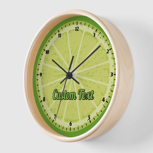 Horloge Tranches de chaux (Angle)