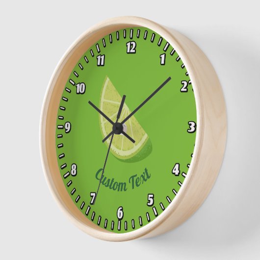 Horloge Tranches de chaux (Angle)