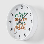 Horloge Trèfle le plus mignon de la parcelle St Patrick-60 (Angle)