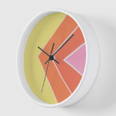 Horloge Triangles Citrus (Angle)