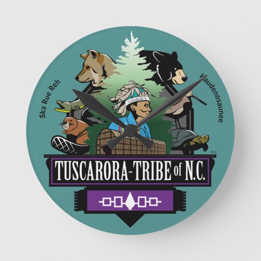 Horloge tribale par ~Tuscarora Tribe du NC ~ ~ (Recto)